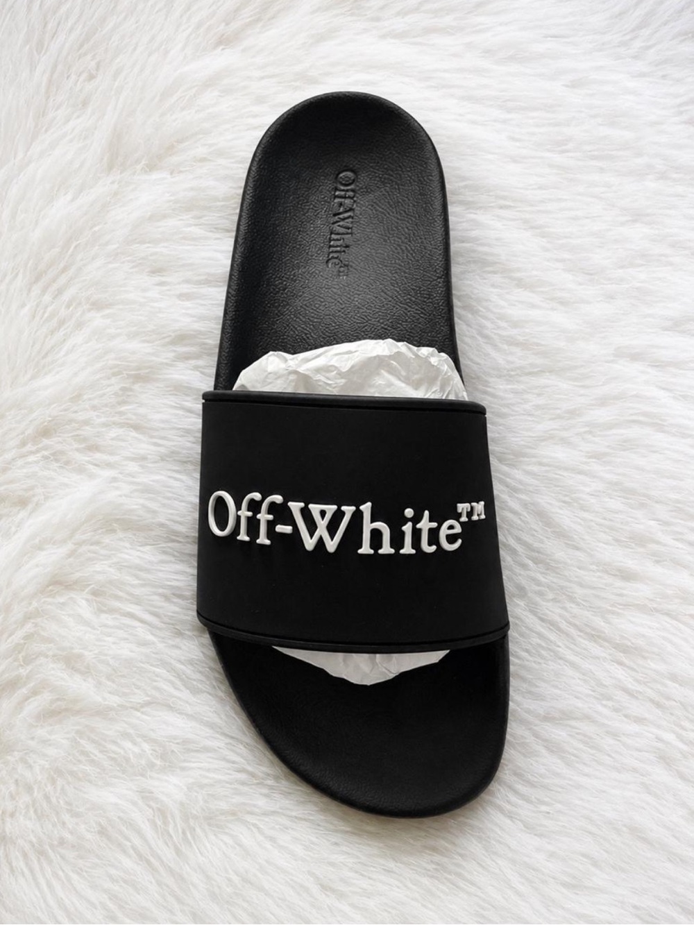 Off-White Bookish Logo Slide Sandals